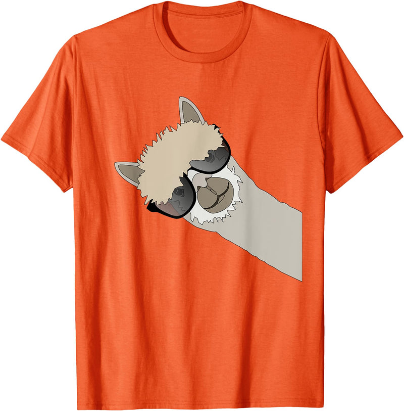 Alpaca Llama Gift Funny Cool Deco Alpaca Llama Gift Funny Cool Llama Deco T-Shirt - Orange