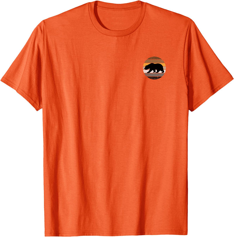 Equal Rights Gay Bear Sânpebe Designs Mens Gay Bear Pride Distressed Men Pocket T-Shirt - Orange