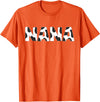 Cow Print Birthday Shirt For Family Men Women Cow Nana Birthday Family Matching 1 St Birthday Girl Boy T-Shirt - Orange