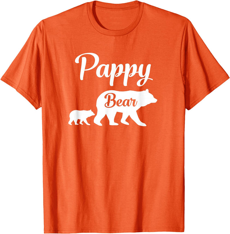 Pappy Gifts Pappy Bear Funny Gift T-Shirt - Orange