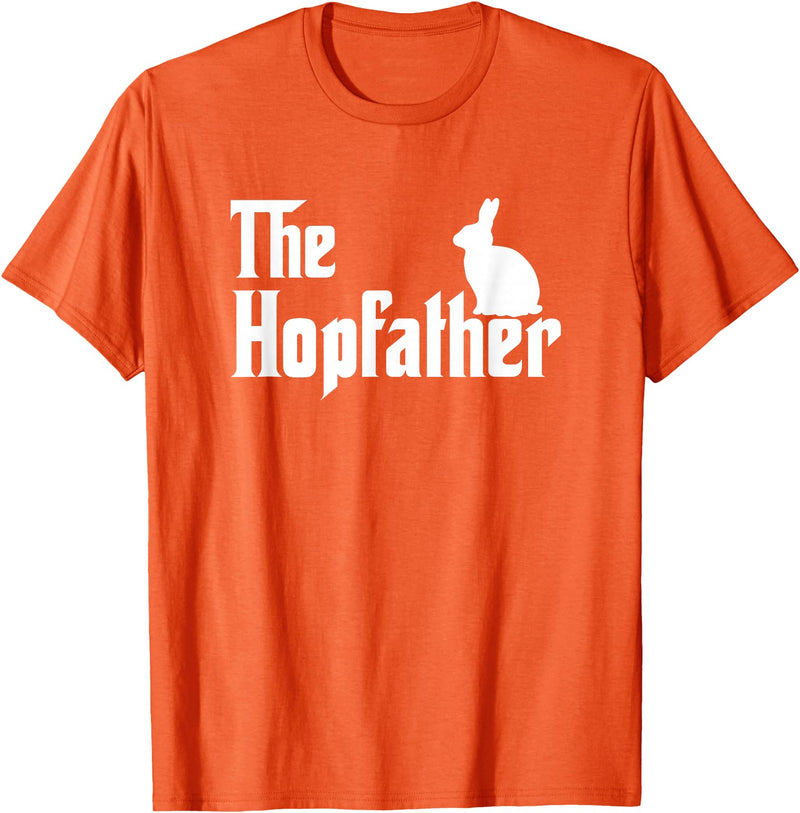 Bunny Father Funny Rabbit Lover Whisperer Easter Day Dad T-Shirt in Orange