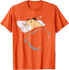 Hamster Sleeping Hammy Pajamas Nap PJs Outfit Gift Hamster T-Shirt - Orange