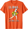 Llama Shirts For The Whole Family Co. Llama Just Killed A Man, Funny Singing llama Parody Gift T-Shirt - Orange