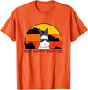 Best Bunny Dad Ever Rabbit Jumper - Dad T-Shirt in Orange