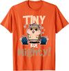 Weightlifting Hamster Tiny but Mighty! T-Shirt - Orange