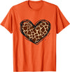 Giraffe Print Apparel Giraffe Heart Giraffe Print Clothes T-Shirt - Orange