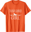 Thoroughbred Gift Horse Apparel for Girls Women Thoroughbred Girl Horse T-Shirt - Orange