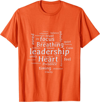 Considering The Horse Mark Rashid Principles Unisex-Youth Blue Cotton Polyester Blend Classic Fit T-Shirt - Orange