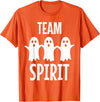 Ghost Halloween Gifts - Team Spirit Funny Ghost Pun - Team Spirit T-Shirt - Orange