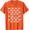 Fish Swimming Against the Ocean By Raminz Fish Swimming Against the Ocean and against Current design T-Shirt - Orange