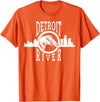 Eternal Angler Detroit River Walleye Fishing T Shirt for Men Women T-Shirt - Orange