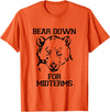 Bee Kind Tees Funny College Tests - Bear Down For Midterms T-Shirt - Orange