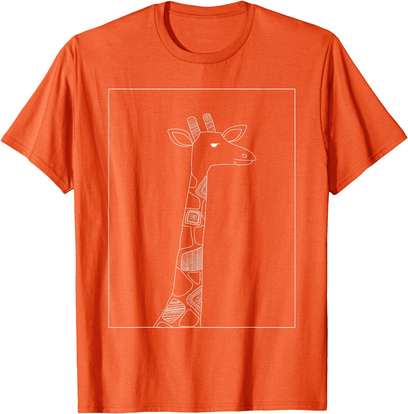 Sarcastic Giraffe Shirts Co20 Giraffe Lover Gifts For Womens Giraffe Graphic Tees For Mens T-Shirt - Orange
