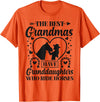 Funny Horse Lovers Grandparents Novelty Designs The Best Grandmas Have Granddaughters Who Ride Horses T-Shirt - Orange