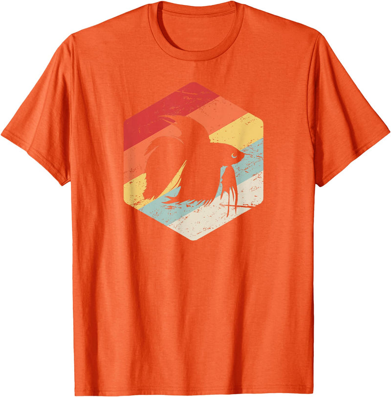 Cool Pet Beta Fish Gift Apparel Retro Vintage Freshwater Aquarium Betta Fish T-Shirt - Orange