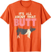 Funny Livestock Show Puns And More Pig Show, Livestock Show, British Saddleback T-Shirt - Orange