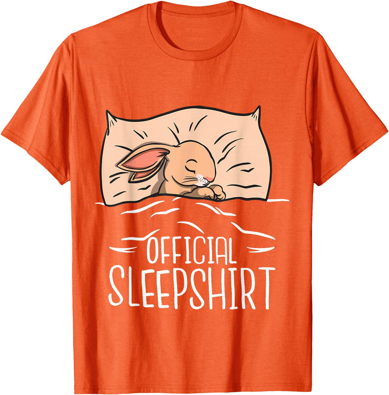 Funny Bunny Official Sleepshirt for Bunny Girl & Boy T-Shirt in Orange