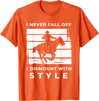 Funny Horse Quote Shirts And Equestrian Gifts Funny Horse Quote Outfit For A Lover Of Horse T-Shirt - Orange