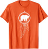 American Indian Shirts by CrushRetro Native American Dreamcatcher Bear Women Men Kids T-Shirt - Orange