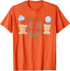 Family Birthday Bear Gifts Sister of The Birthday Boy Bear 1st Birthday Party Boy T-Shirt - Orange