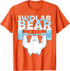 Funny Weightlifter Tees Funny Polar Bear Swolar Bear Lifting Tshirt T-Shirt - Orange
