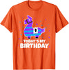 Todays My Bday LLama Tees Cute Birthday Llama Funny Bday Animal Party T-Shirt - Orange