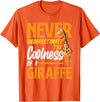 Giraffe Safari Animal Apparel Gifts Never Underestimate The Coolness of A Giraffe Funny T-Shirt - Orange