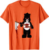 Jujubella Angry Bear Scare Bear Teddy Bear No Kids T-shirt T-Shirt - Orange