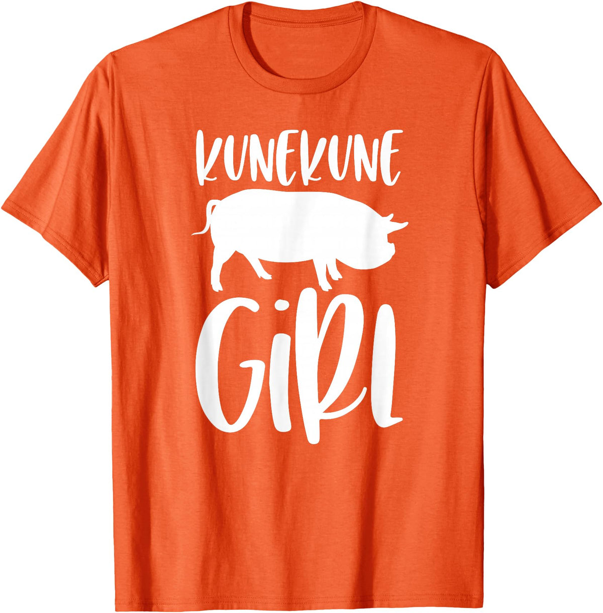 Angry Ant Graphics - Kunekune Pig Gifts Kune Kune Pig Gift for Women - Kunekune Girl T-Shirt - Orange