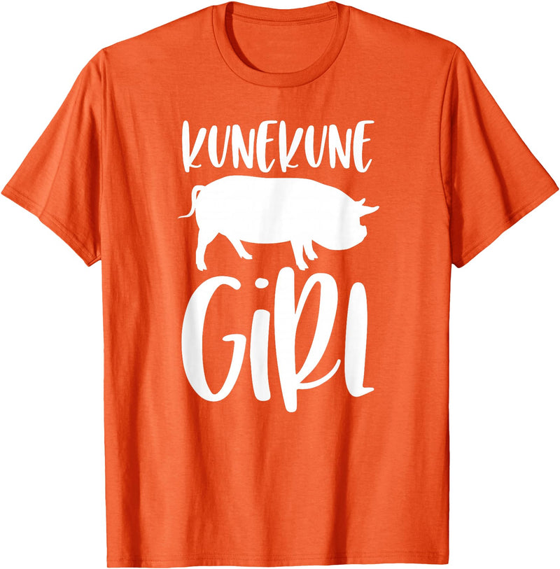 Angry Ant Graphics - Kunekune Pig Gifts Kune Kune Pig Gift for Women - Kunekune Girl T-Shirt - Orange