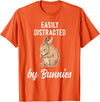 Cute & Funny Rabbit Bunny & Rabbit T-Shirt in Orange
