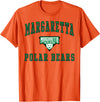 Official High School Fan Gear Margaretta High School Polar Bears T-Shirt C1 T-Shirt - Orange