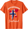Spitzbergen Island Souvenir Svalbard Gift Norway Spitsbergen Norway Flag Men Women Spitzbergen Svalbard T-Shirt - Orange