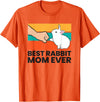Best Rabbit Mum of All Time Funny Rabbit T-Shirt in Orange