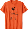Tee Farm Stacked Farm Animals Cow Pig Rooster Meat Lover Farm Lover T-Shirt - Orange