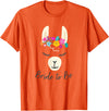 Gym is Bae Llama Bride to Be Wedding Bridal Shower Alpaca T-Shirt - Orange