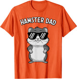 Funny Hamster Design for Men Dad Boys Animal Hamster Lover T-Shirt - Orange