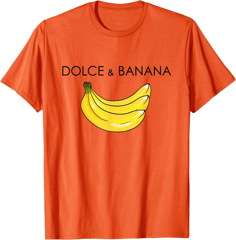 Banana Design costume for Fashion Lover Funny Banana Graphic Humor Sarcasm Fashion Trend T-Shirt - Orange