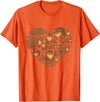 Grizzly Bear lover heart gifts idea Grizzly Bear lover heart bear love camping hiking men women T-Shirt - Orange