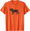 Vintage Lion Apparel Distressed Lion - Vintage Lion T-Shirt - Orange