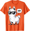 Magical and Funny Llama lover Gifts Alpaca Llama with Sunglasses Sup T-Shirt - Orange