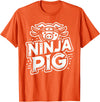 PIG Designs By ShirtZilla Ninja PIG T-Shirt PIG Ninja T-Shirt - Orange