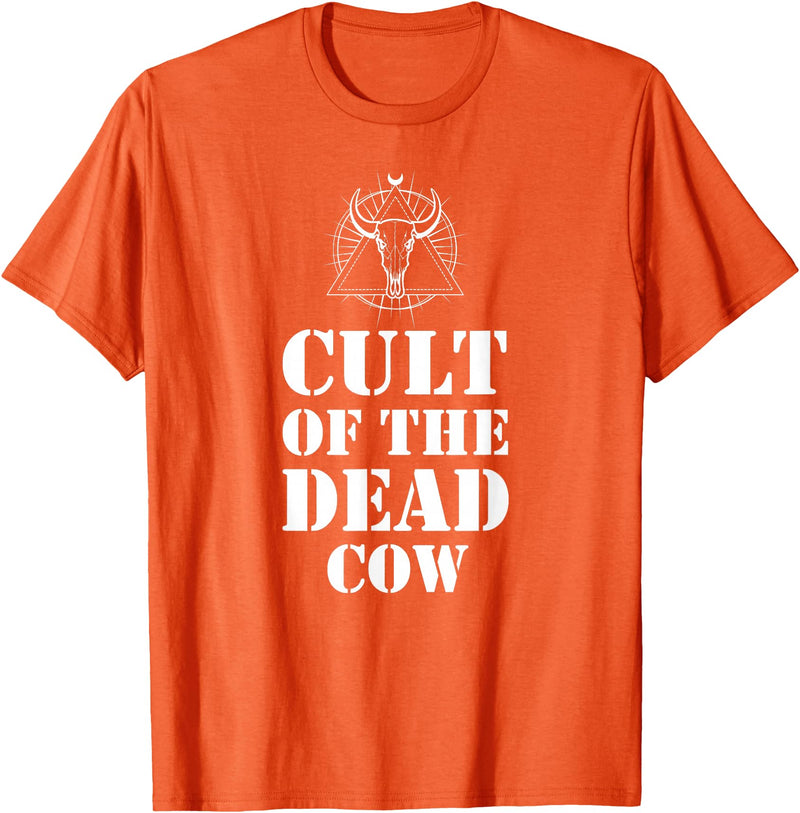 Cult Of The Dead Cow Tee Cult Of The Dead Cow Shirt T-Shirt - Orange