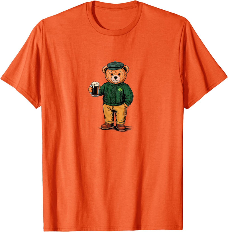 St Patricks Day Bear t -shir t St Patricks Day Bear T-Shirt - Orange