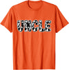 Cow Print Designs for the whole Family Uncle Cow Pattern Cow Print T-Shirt - Orange