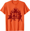 Flavorful Roasted Pork Pig Roast Meat grilling Roast Grilled Barbecue T-Shirt - Orange