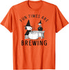 Peanuts Halloween Fun Times are Brewing T-Shirt - Orange