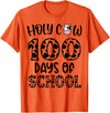 Holy Cow 100 Days Of School teachers Students Kids T-Shirt - Orange