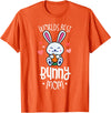 World's Best Bunny Mom for Women Rabbit Lover Gifts T-Shirt in Orange
