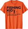 Funny Fishing Apparel Funny Fishing Kid Definition T-Shirt - Orange